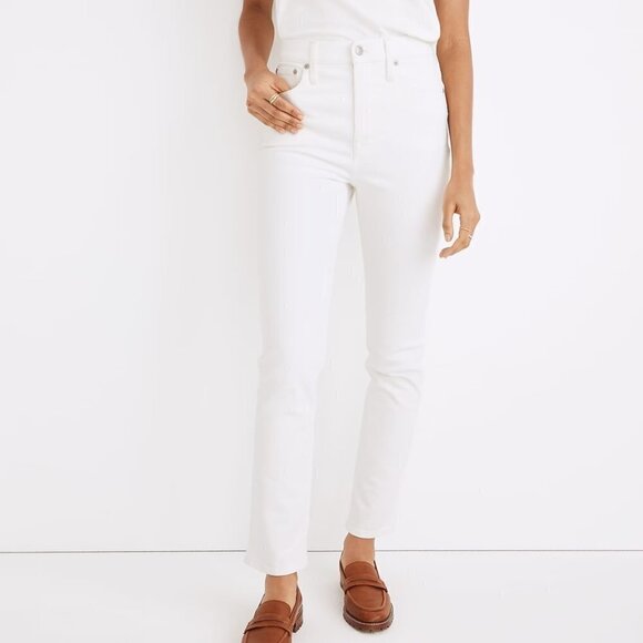 Madewell The High Rise Perfect Vintage Jeans Tile White ND501 26 - Picture 1 of 4
